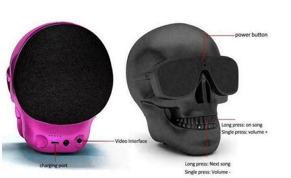 Skull Portable Bluetooth Audio Wireless Speaker Skull Portable Bluetooth Audio Wireless Speaker
